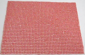 HANDMADE Glass Beaded Placemat / Purpose Mat- FIERY RED - Picture 1 of 4
