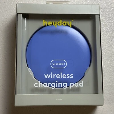 Heyday Qi 无线 5w 充电冰球 - 自行车蓝色 — 第 1/3 张图片