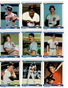 1984 FLEER BASEBALL COMPLETE YOUR SET U PICK 251-500