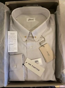 Camisa y barra de corbata Brioni - Nueva - Talla 45 - PVP £780 - Imagen 1 de 5