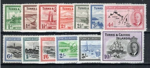 Turks and Caicos Islands 1950 set SG 221-33 MH - Picture 1 of 1
