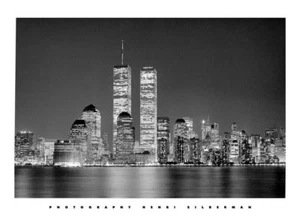 Poster stampa artistica paesaggio urbano Manhattan New York Henri Silberman 19,75x15,75 - Foto 1 di 1