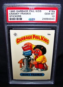 GARBAGE PAIL KIDS 1985 1ª Serie #18a Cranky Frankie, Mate OS1 PSA 10 GEMA COMO NUEVO - Imagen 1 de 2