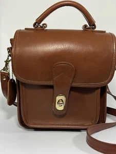 Merano Leather Camera Bag 8 X 7” Brown Pouches Clean & Conditioned - Picture 1 of 9