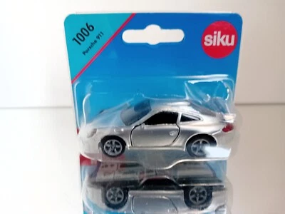 Siku 1006 Porsche 911 Carrera Silver Chrome Mint On Blister - Photo 1/3