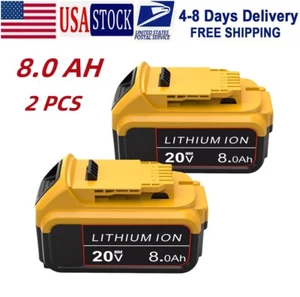 NEW Battery For DeWalt 8.0AH Lithium Battery DCB205 DCB206 DCB200-2 20V Max XR - Picture 1 of 15