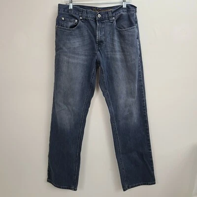 Axist Jeans Men 32x32 Blue Straight Leg Denim Zip - Изображение 1 из 4