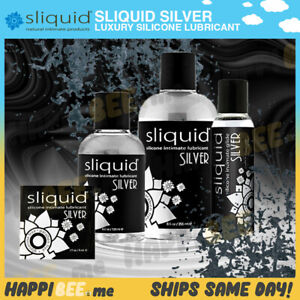 Sliquid Naturals Silver Silicone Lubricant🍯Silky Velvet Backdoor Anal Lube