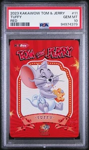 2023 KAKAWOW TOM & JERRY RED #11 TUFFY PSA 10 GEM MINT...VERY LOW POP - Picture 1 of 2