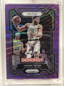 2023-24 Prizm Monopoly Jayson Tatum Purple Wave Prizm #7 Celtics - Picture 1 of 2