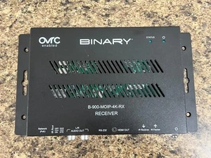Binary 900 Series 4K Media over IP MoIP Receiver B-900-MOIP-4K-RX-2AC Excellent - Picture 1 of 3