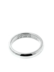 Auténtico Anillo CARTIER Clásico Alianza de Boda Platino PT950 9,4 gramos Envío y devolución gratuitos - Imagen 1 de 6