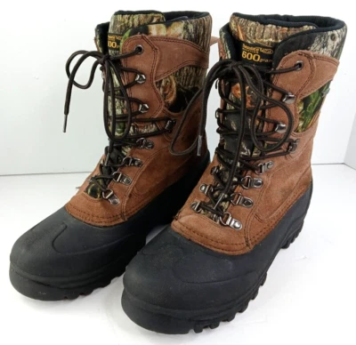 Bushmaster Thinsulate 600gm Ultra Camo Hunting Boots Mens Size 10 Leather Upper - Image 1 of 4