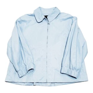 NWT Talbots The Jackie Fit, Full Zip Lined Jacket Size 4, 3/4 Sleeves, Lt Blue - Picture 1 of 11