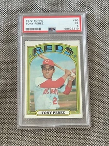 DCC: 1972 Topps Tony Perez #80 Cincinnati Reds #80 PSA 5 EX HOF - Picture 1 of 2