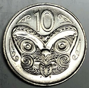# C4815 NEW ZEALAND COIN, TEN CENTS 1988 - Picture 1 of 2