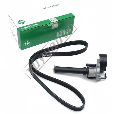 Juego de tensor de correa en V alternador serpentino INA para VW GTI Audi A3 2.0T CCTA Foto 1 de 4