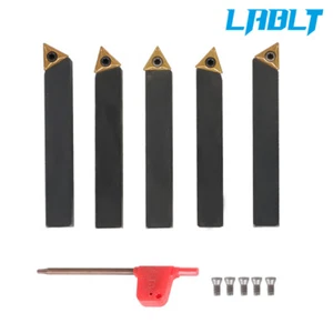 LABLT 5x3/8" Punta per tornitura indicizzabile in carburo con inserti in carburo per tornio - Foto 1 di 12
