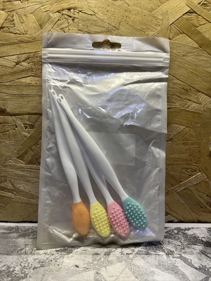 Cepillo exfoliante labial herramienta de depuración labial - PAQUETE DE 4 Foto 1 de 1