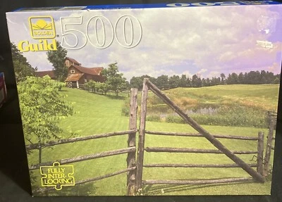 Rompecabezas Golden Guild 500 cerca de Craftsbury VT sellado entrelazado Foto 1 de 4