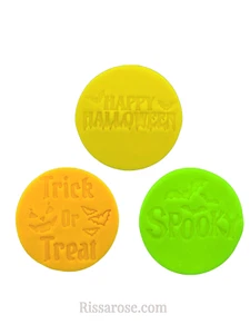 Happy Halloween Trick Or Treat Spooky Pumpkin Face Cookie Cutter Stamp Set Party - Picture 1 of 9