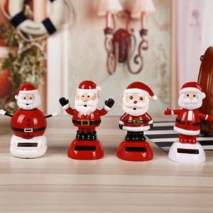 Dancing Snowman Swinging Toy Solar Powered Car dashboard Ornament - Picture 1 of 21