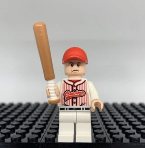 LEGO Minifigura de Jugador de Béisbol (100% Original LEGO) Serie Coleccionable Embragues - Imagen 1 de 2