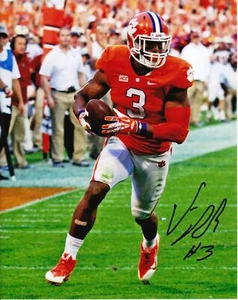 Vic Beasley Autographed Photo 8x10 COA Memorabilia Clemson Tigers - Picture 1 of 1