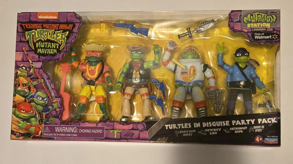 Teenage Mutant Ninja Turtles Mutant Mayhem - Paquete de fiesta Tortugas disfrazadas Nuevo en caja Foto 1 de 2