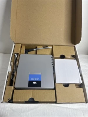 Linksys Wireless ADSL Gateway With Speedbooster Modem WAG54GS-UK Boxed - Image 1 of 4