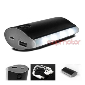 5200MAH PORTABLE BATTERY CHARGER USB BLACK NOKIA LUMIA 920 1020 HTC ONE Z10 Q10 - Photo 1 sur 1