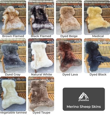 Premium natural sheepskin sheepskins fur lambskin unshorn soft wool - Image 1 of 4