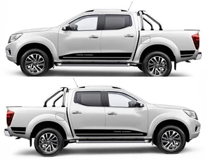 Nissan Navara Side Stripes Graphics Both Sides Decals Stickers Twin Turbo 4x4 - Foto 1 di 6