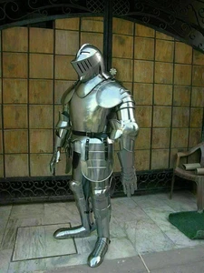 Wearable Crusader Combat Full Body Armor Costume Medieval Knight Suit Of Armor - Picture 1 of 4
