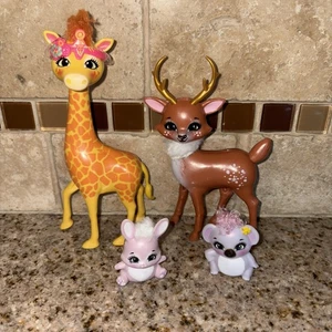 Enchantimals pets Lot Koala Reindeer Giraffe Rabbit # 3999 - Picture 1 of 10