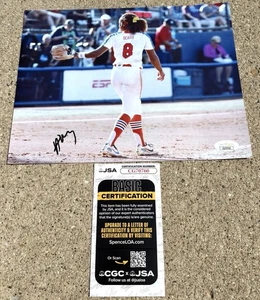 ALESHIA OCASIO SIGNED 8x10 Photo JSA COA AUSL Softball Blaze FLORIDA GATORS B - Picture 1 of 2