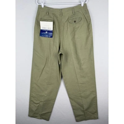 NEW Liz Claiborne Sport Linen Cotton Pants Womens 14 Petite Pleated Trousers - Image 1 of 4