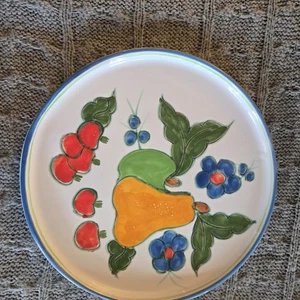 Himark Portugal handbemalte Obst Blumen Salatteller Terrakotta - Bild 1 von 6
