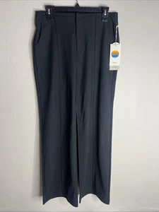 Vuori Women’s Meta Wideleg Pants Black Size M Medium Performance Stretch NWT - Picture 1 of 9