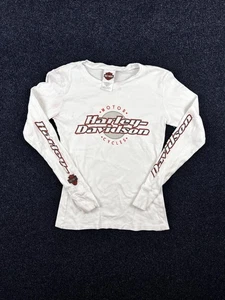Harley-Davidson Shirt Womens Small Long Sleeve Cajun Lafayette LA Biker USA - Picture 1 of 8