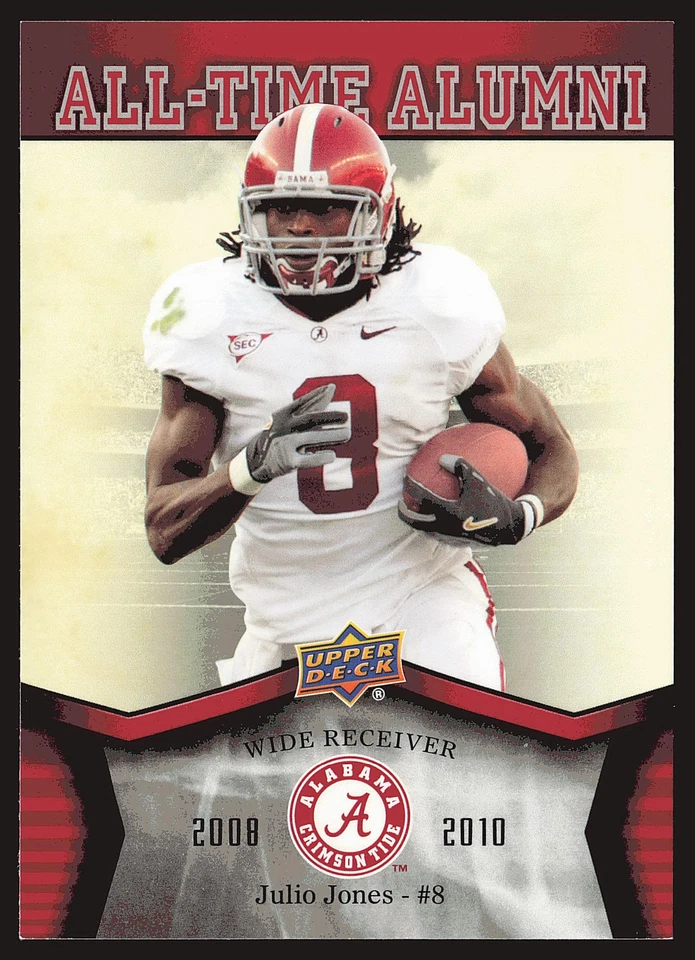 2012 Upper Deck University of Alabama #ATA-JJ Julio Jones All Time Alumni - Image 1 of 2