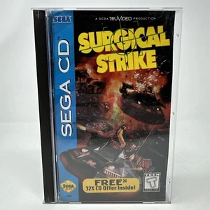 Surgical Strike (SEGA CD, 1995) COMPLETE CIB - TESTED & WORKING! - Picture 1 of 5