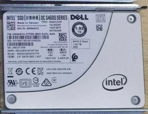 Intel 1.92TB SSD S4600 SATA III DC Series SSDSC2KG019T7R 0MWKF2 DELL SATA 6Gbps - Picture 1 of 1