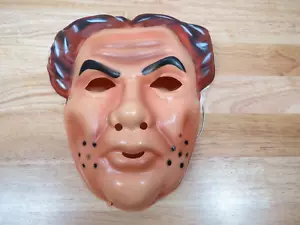 Vintage Dick Tracy Flattop Jones Sr. Halloween Mask Walt Disney Ben Cooper READ - Picture 1 of 5