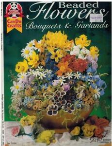 Beaded Flowers PATTEREN Book Over 45 Projects Cactus Rose Lily Daisy Iris Pansy
