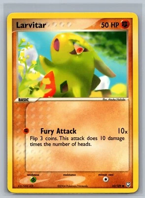 Pokemon TCG Larvitar #62/109 CCG EX Team Rocket Returns - Image 1 of 2
