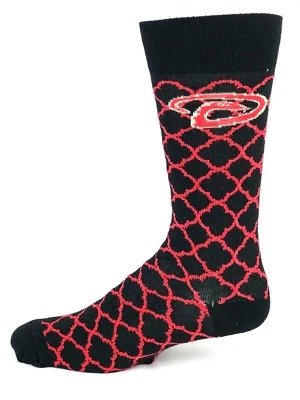 Arizona Diamondbacks Red & Black Quatrefoil Design Crew Socks - Image 1 of 3