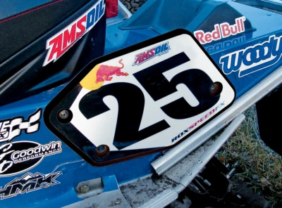 ROX SPEED FX Universal Snowcross Number Plate - Rear 1RNP-N/BU - Image 1 of 2