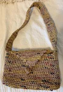Handmade Eco Small Purse - Made with Upcycled Materials - Unique - Picture 1 of 4