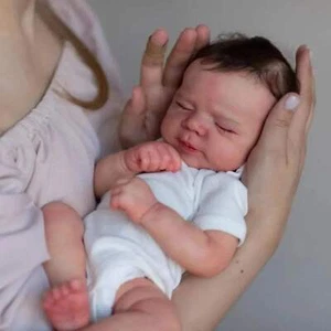 BZDOLL 48cm Soft Silicone Asleep Reborn Baby Doll 19” Cute Birthday Gift - Picture 1 of 5